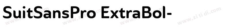 SuitSansPro ExtraBol字体转换